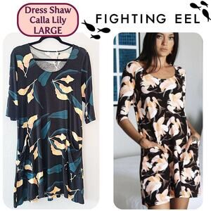 Fighting Eel Ava Sky Dress Shaw LARGE